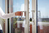 Puertas corredizas de vidrio deslizante para ahorro de espacio para patio trasero/patio/cubierta