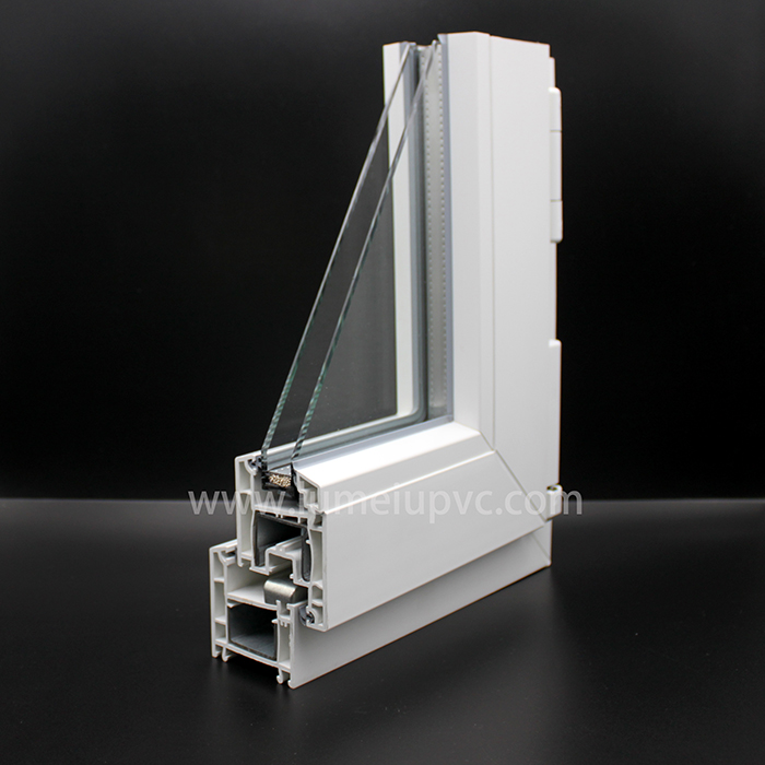 Extrusión de perfil de PVC Extrusión de varios tamaños Perfiles de plástico de PVC para ventanas