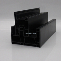 Black Black Double Layer Co-Extrusion High UV Resistance PVC Perfiles UPVC