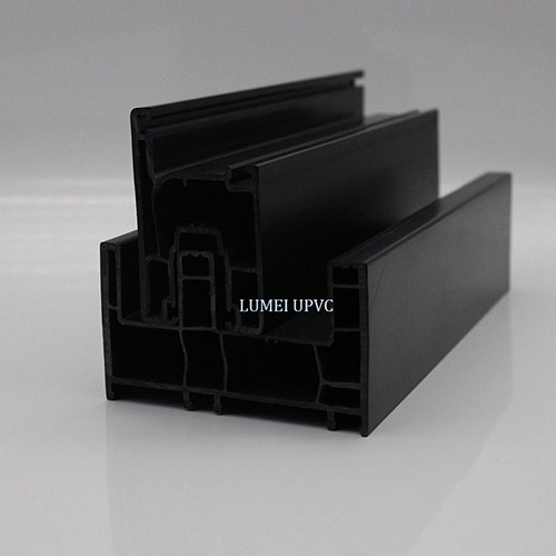 Black Black Double Layer Co-Extrusion High UV Resistance PVC Perfiles UPVC
