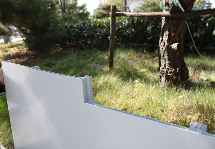 Paneles de valla al por mayor de cercas de PVC de PVC blancos