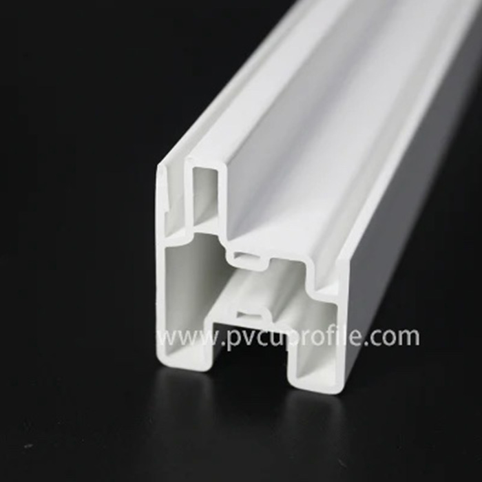 Material de marco de ventana de PVC deslizante con doble acristalamiento certificado CE