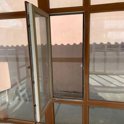 Unidad de vidrio aislante Ventana fija de doble capa Ventanas de guillotina UPVC