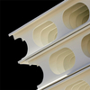 Perfiles de encofrado de PVC de panel plegable para sistema de muro de hormigón de construcción permanente