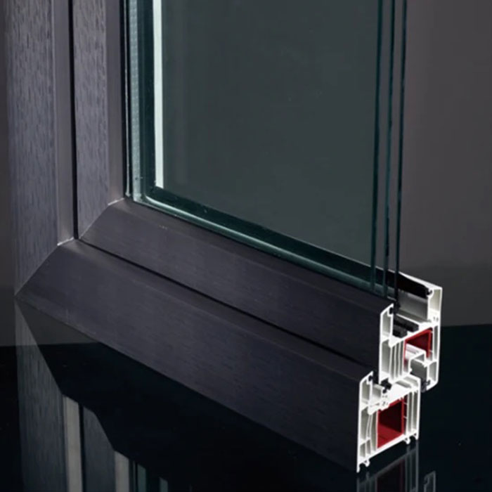 Perfil de PVC de plástico para ventanas y puertas de alta protección UV Perfiles de UPVC de color blanco