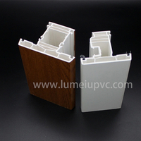 Protección UV Protusión de plástico PVC/UPVC Perfiles extruidos de material de construcción personalizado 65 mm