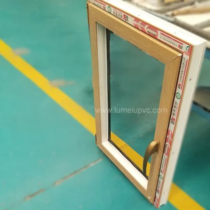 Marco de ventana de PVC de vinilo blanco resistente a los rayos UV de estilo europeo