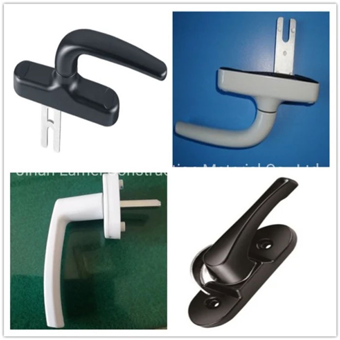 Herrajes / accesorios abatibles o corredizos para ventanas y puertas de perfiles de PVC de buena calidad